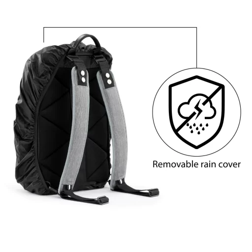 HENRY backpack 14 1200x 512x512 - شنطة جلبانو هينري بأكمام مزدوجة ظهر مقاس 17 إنش متعددة الاستخدام  - رمادي